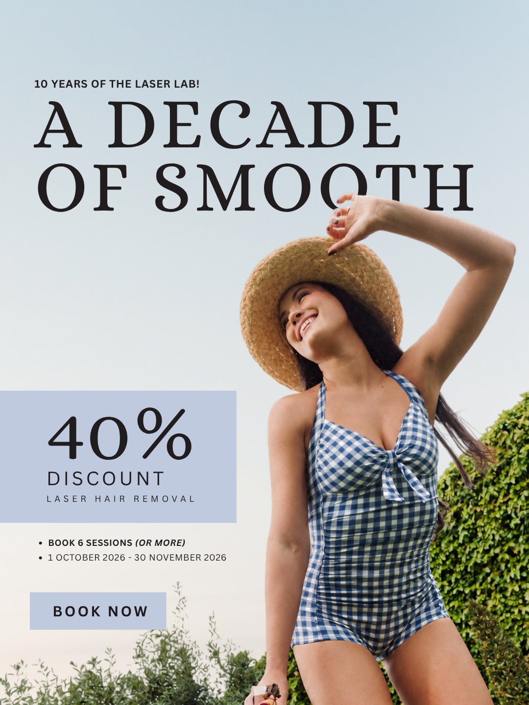 Black Friday 40% discount on Laser Hair Removal